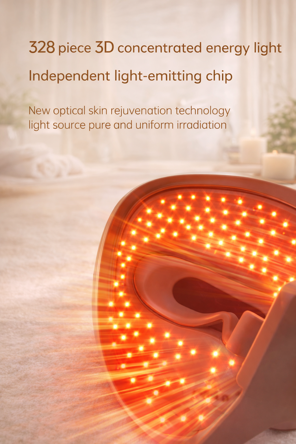 320 LED Light beads Therapy Face Mask – Professional Skincare Device for Anti-Aging, Acne & Wellness