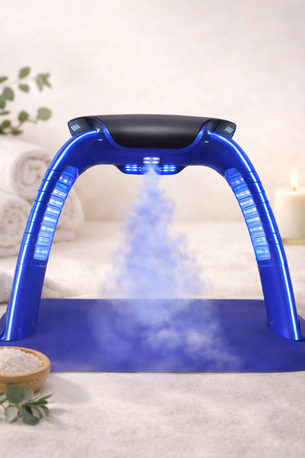 7-Color LED Face & Neck Therapy Set – Photon Light Mask with Hot & Cold Spray for Anti-Aging & Acne Care