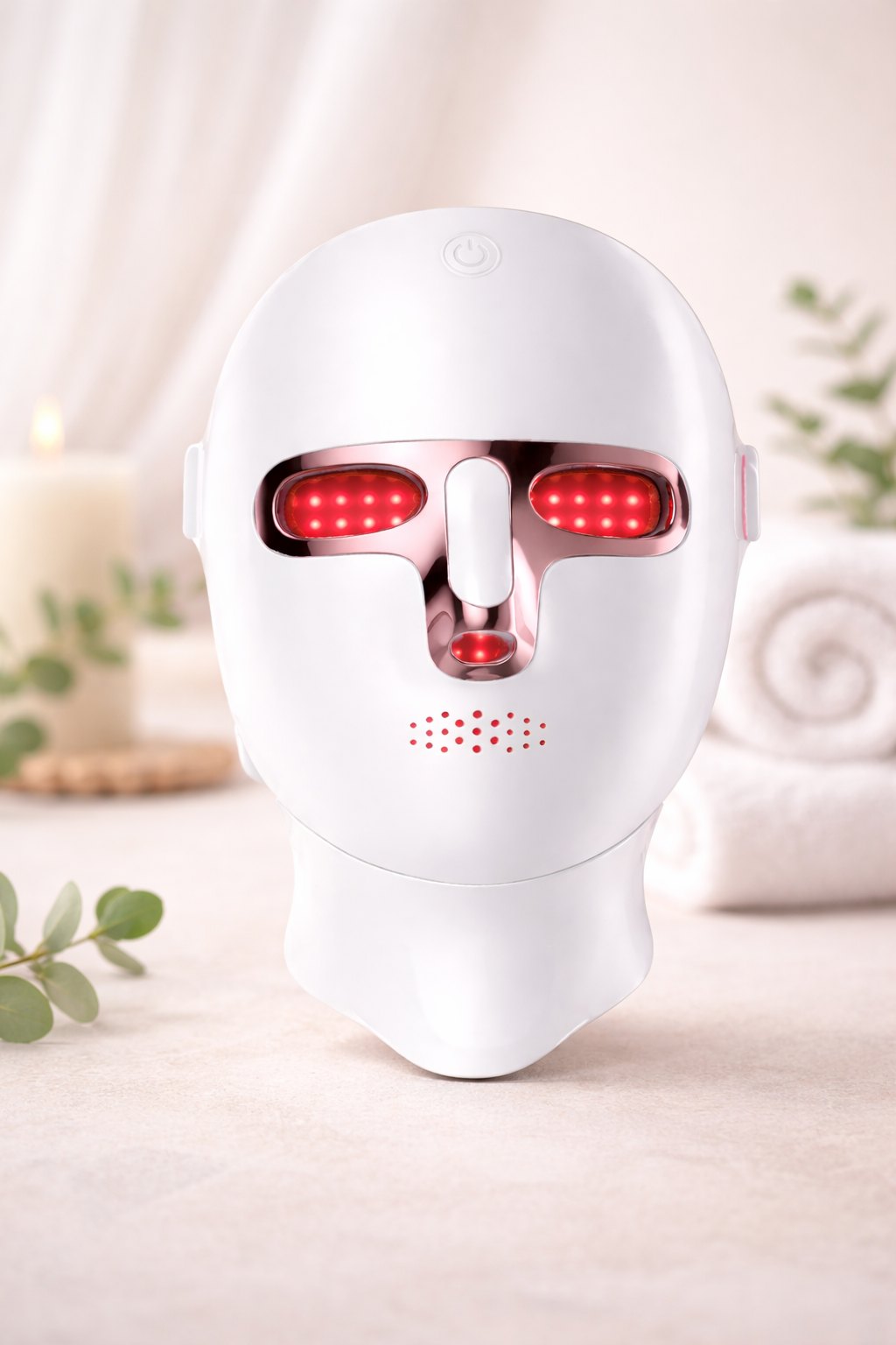 LED Face & Neck Mask – 7-Color Light Therapy Beauty Device | Rechargeable Skin Lifting & Anti-Aging
