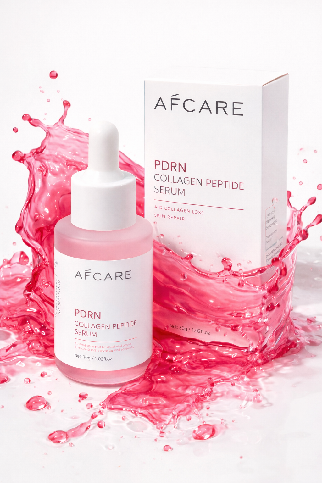 Salmon DNA PDRN Collagen Peptide  "AF Care" Pink Glow serum 30ML